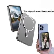 X40M Tela De Monitor Magnético Sem Fio Para Usar Câmera Traseira Do Telefone Smartphone Selfie Vlog Gravação De Vídeo
