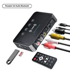 M6 NFC Bluetooth 5.6 Adaptador De Áudio 3.5 Mm Aux RCA SPDIF Receptor FM Sem Fio Transmissor Suporte TF