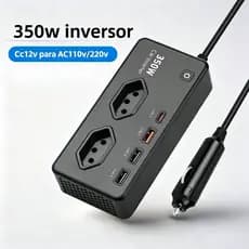 Isqueiro Inversor De Carro Portátil 350W DC Para AC 12V A 110V Montado Automaticamente