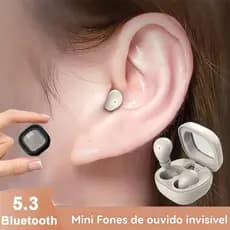 SK19 TWS Sem Fio Bluetooth Fones De Ouvido Intra-Auriculares Invisíveis Sono Com Microfone Cancelamento De Ruído