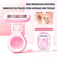 Removedor de Pelos Feminino Pernas Área Íntima Mini Removedor de Pelos Fácil de Transportar