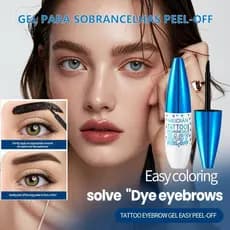 Caneta de Sobrancelha Líquida/Gel, Gel de Sobrancelha Tatuagem, À Prova D'água Delineador de Longa Duração e Resistente