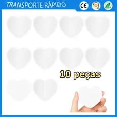 Kit 10 Branco Mini espelho em formato de coração espelho portátil espelho de maquiagem para viagem espelho de bolso