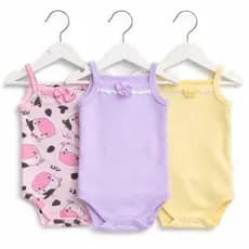 Kit 3 Body de bebê infantil de menina body feminino body de bebê menina