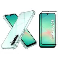 Capa Capinha Anti Impacto + Película 9D Para Samsung Galaxy A16 A26 A36 A56 S24 FE