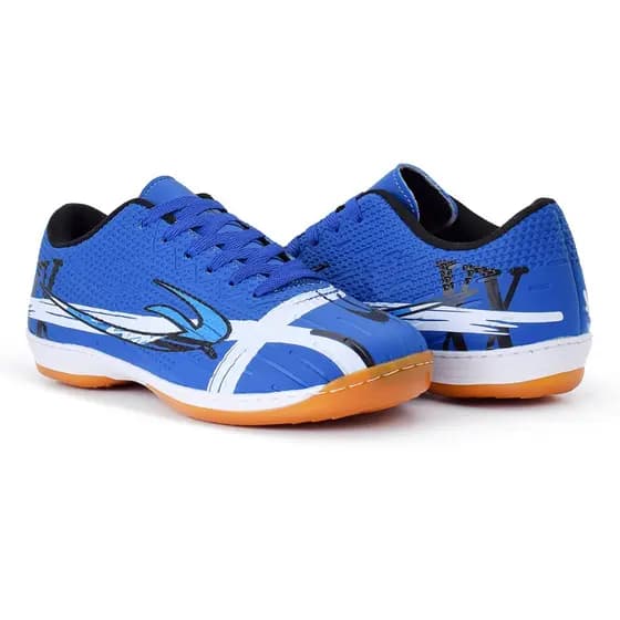 Chuteira Masculina Futsal e Quadra Azul Costurada Reforçada Original Envio Rápido 24h