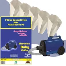 Saco Descartavel para Asp. De Pó Compatível Com Electrolux/Compact 1300 Baby, Baby A150/Baby Compact 300