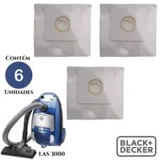 Saco Descartavel para Aspirador De Pó Compatível Com Black Decker Modelo LAS 3000