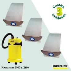 Saco Descartável Para Aspirador de Pó Compatível Com Karcher - 2103 e 2104