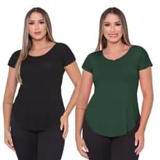 Kit 2 Blusa Feminina Tapabumbum Feminina Sobre legging Academia