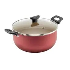 Panela Caçarola 16cm Teflon Premium com Tampa de Vidro Temperado – Alta Resistência e Antiaderente