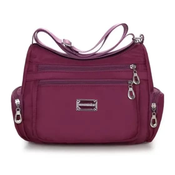 Bolsa Feminina Nylon Transversal Impermeável Tiracolo Boa Qualidade