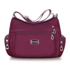 Bolsa Feminina Nylon Transversal Impermeável Tiracolo Boa Qualidade