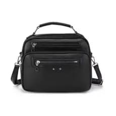 Bolsa Feminina Couro Transversal ,Alça de mão