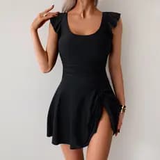Novo Maiô Feminino Plus Size - Saia Desportivo Conservador, Bojo Ajustado, Moda Verão Conjunto Praia