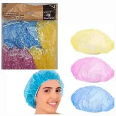 Kit 12 Peças Toucas Plásticas Acabamento de Banho e Hidratação – Estampas Diversas - Elástico e Versão Alta Qualidade