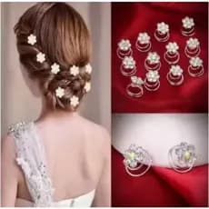 Cartela Ponto de Luz Para Cabelo Strass Molinha Para Penteado 10 Pcs