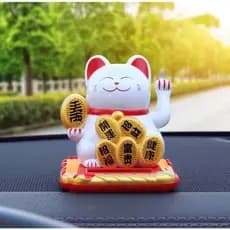 Gato Da Fortuna Chinês Mão Acenando A Riqueza Ornamento Do Sorte Braço Para Decoração Home Office