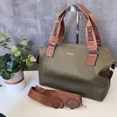 Bolsa Feminina Alça escrita Baú  Couro Forrada com Cetim Personalizado ***Envio Rápido***