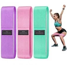 Kit 3 Faixas Elásticas De Exercício Hip Resistance Bands Para Malhar em Casa