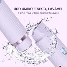 Depilador Elétrico Recarregável Feminino Indolor