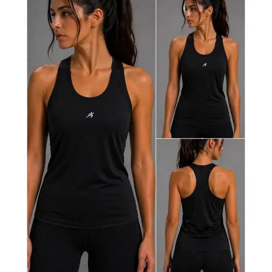 Blusa Regata  Academia Feminina Dry Fit Costas Nadadora Esportivo Fitness Treino