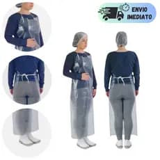 AVENTAL TRANSPARENTE DE VINIL COZINHA 1,20 x 70cm PROTEÇÃO EPI IMPERMEÁVEL LIMPEZA AÇOGUEIRO