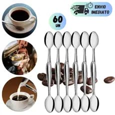 JOGO DE COLHER 12 A 60 COLHERES DE LUXO INOX COLHER PARA CAFÉ SOBREMESA