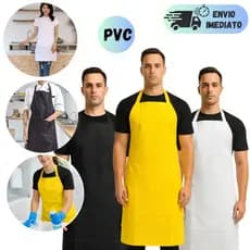 AVENTAL DE PVC IMPERMEÁVEL COM MEDIDAS DE 120 X 70cm PARA LIMPEZA COZINHA JARDINAGEM PINTURA