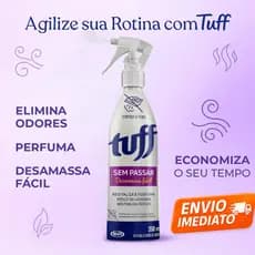 Tuff Desamassa Roupa Fácil Sem Passar Spray Borrifador Gatilho Neutraliza Odor Perfumado Baby Soft