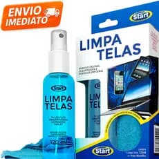 Kit Limpa Telas celular Tv Led Lcd Notebook + Pano de Micro Fibra não risca