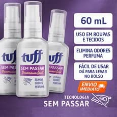 Borrifador Tuff Sem Passar Spray Desamassa roupas Fácil