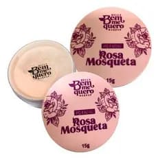 Pó Facial Rosa Mosqueta Bella, Pó para pele oleosa, Pó matte, clareador.