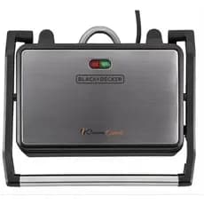 Grill Elétrico com Prensa, com Acabamento Inox, 800W, Modelo G1200