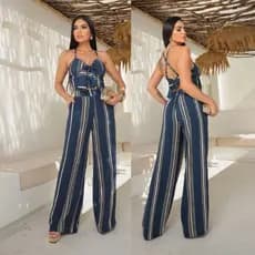 CONJUNTO CALÇA PANTALONA E CROPPED, Conjunto Feminino Elegante Social No DUNA Premium.