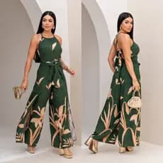 MACACÃO ENVELOPE FEMININO, Calça Pantalona Social e Elegante Inverno ( transpassado ) - Tecido VISCOLINHO.