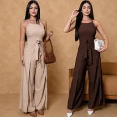 Macacão Feminino Longo Envelope, Elegante Macacão Pantalona em Alfaiataria Social Premium.