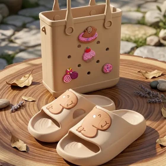 KIT BOLSA + CHINELO CAPIVARA FEMININO – Conjunto Fashion Imperdível, Confortável e Tendência 2026...