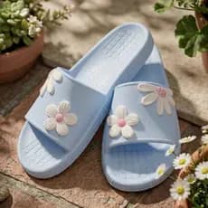 Chinelo Nuvem Slide Juvenil Adulto Menina de Flores Leve e Confortavel Feminino Antederrapante Macio