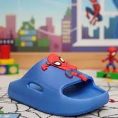 Chinelo Nuvem Herói Homem-Aranha Infantil Macio Antiderrapante " Volta as Aulas "