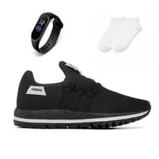 Tenis Masculino Feminino + Relogio + Meia Esportivo Versatil Caminhada Treino Corrida Lançamento Promoção