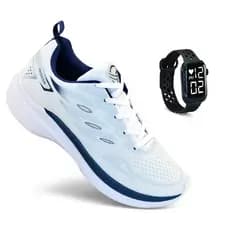 Tenis Masculino + Relogio  Esportivo Versatil Corrida Treino Academia Envio Imediato