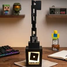 Luminária De Parede Roblox Com 4 Faces – Edição Gamer Abajur Presente Quarto Setup