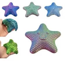 Estrela Articulada Flexível Playfull Fidget Toy - Brinquedo Anti Estresse Sensorial