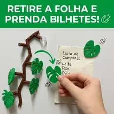 Kit Ímã Geladeira Decorativo Botânico Costela Adão Galho 6un Organizador Planta Organizador
