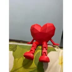 Coração Articulado Decorativo Flexível Impressão 3D Presente Criativo Decoração Enfeite Namorado Mesa Escritório Fofo