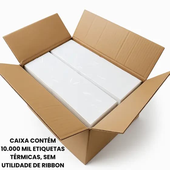 Etiqueta Térmica Ecommerce Caixa 10 Mil Unidades Modelo Résma Não Precisa de Ribbon Alta Qualidade