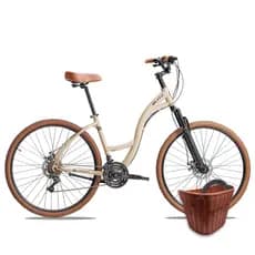 Kit Bicicleta Aro 29 BLITZ Comodo Urbana 21v + Cestinha e Cadeado