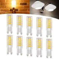 Kit 10 Lâmpadas Led G9 Halopim 5w 7w Bivolt Branco Quente 3000k Branco Frio 6500k - 110v/220v
