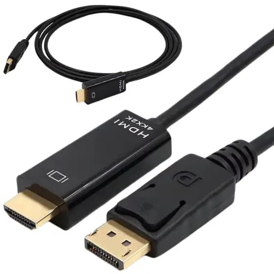Cabo conversor Displayport Hdmi 1.5m 4k 2k Full Hd Notebook Laptop projetor placa de video gamer